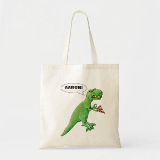 T-Rex und Pizza Tragetasche