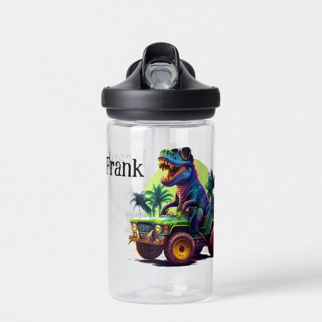 T-Rex unterwegs Trinkflasche (Vorne)