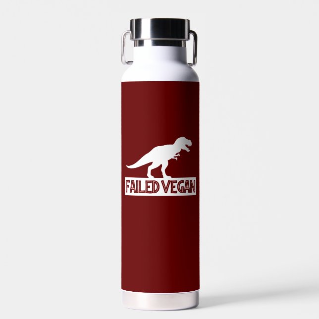 T-Rex Vegan Versagt Trinkflasche (Vorne)