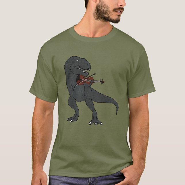 T-Rex Violinen-T - Shirt (Vorderseite)