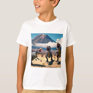T-rex Volcano T - Shirt für Kinder
