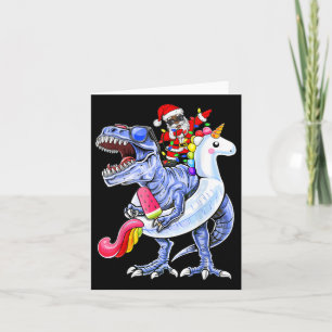 T Rex Weihnachten im Juli Afrikanischer Weihnachts Karte