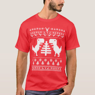t rex Weihnachtshässliche Strickjacke T-Shirt