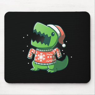 T-rex Weihnachtsspass Dinosaur Ugly Saurus Mousepad