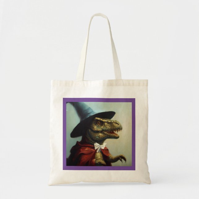 T Rex Wizard Tragetasche (Vorne)