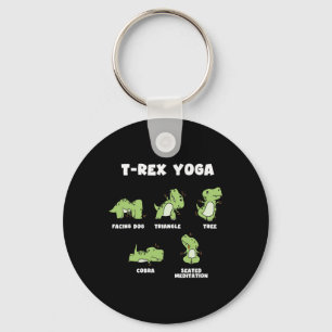 T-Rex Yoga  Schlüsselanhänger