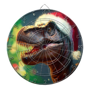 T-Rex zu Weihnachten (2) Dartscheibe