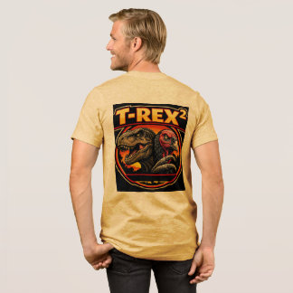 T-Rex zum Quadrat Tri-Blend Shirt