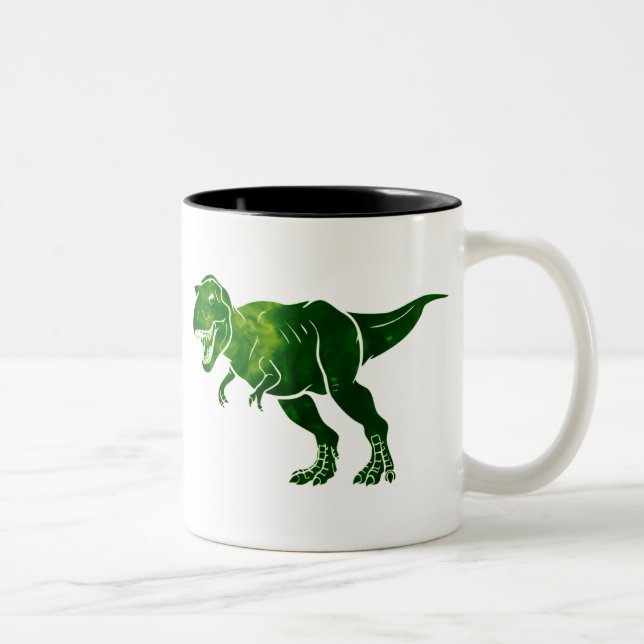 T-Rex Zweifarbige Tasse (Rechts)