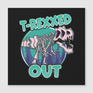 T-Rexxed Out Dinosaurier Magneteinladung