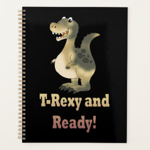 T-Rexy und Ready-Dino-Cartoon Planer