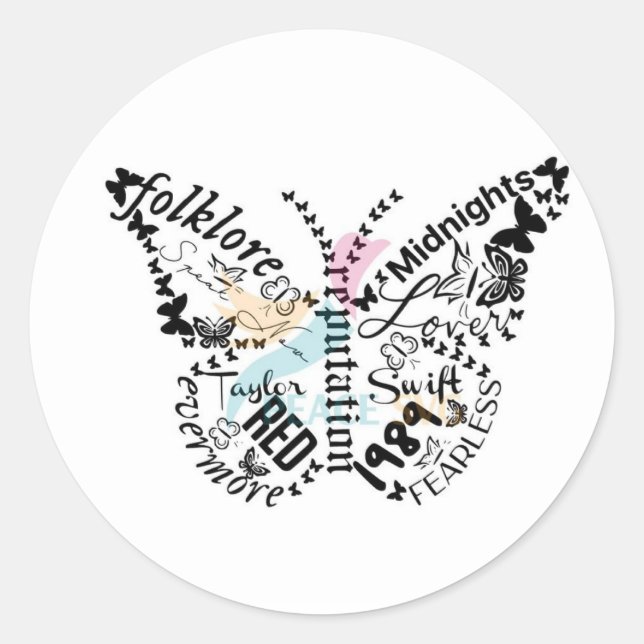 T.S-Aufkleber Runder Aufkleber (Vorderseite)