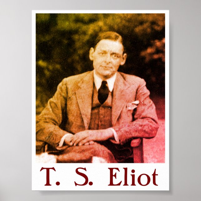 T. S. Eliot Poster (Vorne)