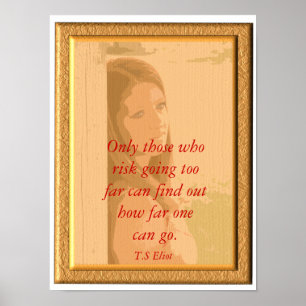 T.S Eliot _ Poster-Zitat Poster