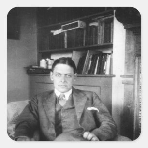T.S. Eliot Quadratischer Aufkleber