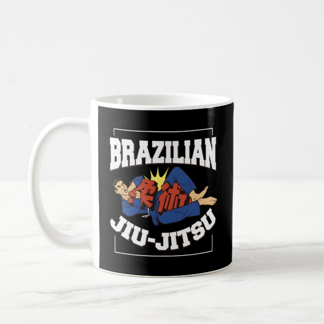 T sagt brasilianisch Jiu-Jitsu Kaffeetasse (Links)