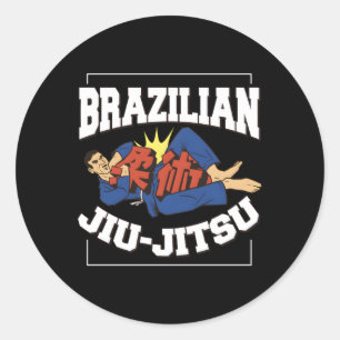 T sagt brasilianisch Jiu-Jitsu Runder Aufkleber