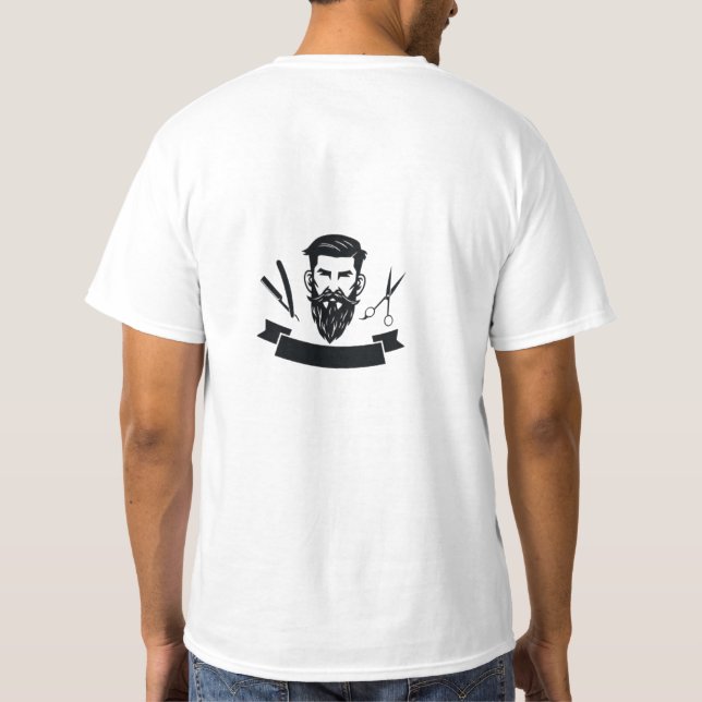 T-Shert für Friseur T-Shirt (Rückseite)