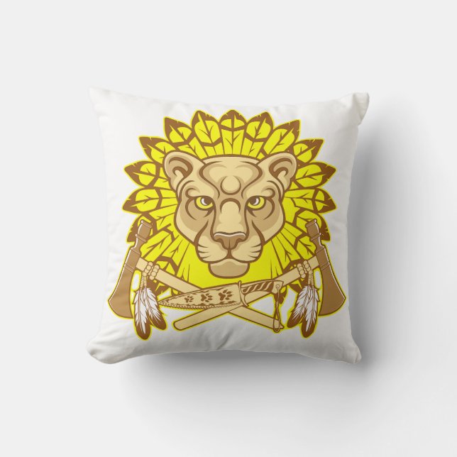 T-Shir Totem - Cougart Kissen (Vorderseite)