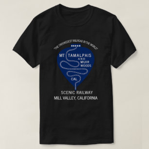 T - Shirt 1911 Crookedest Eisenbahn Mt Tamalpais