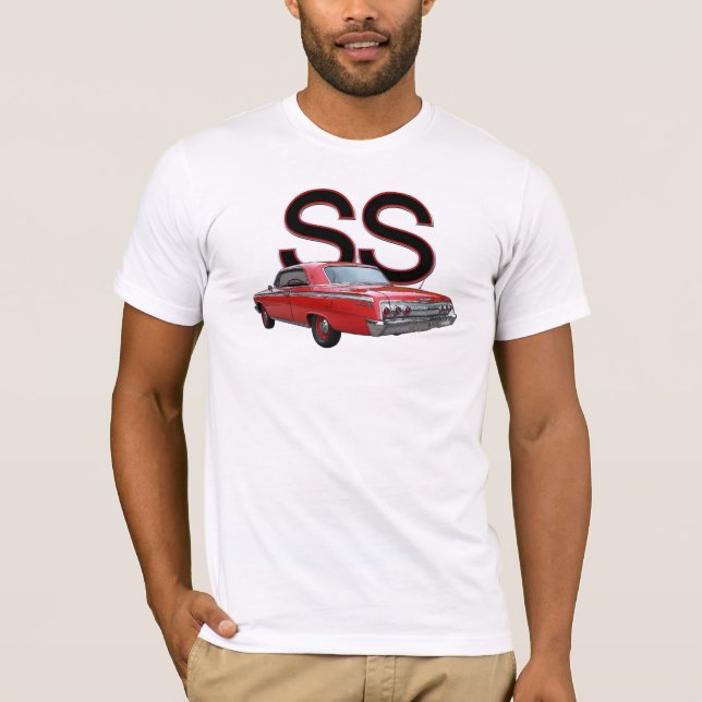 T - Shirt 1962 Rot Chevy Impala SS (Vorderseite)