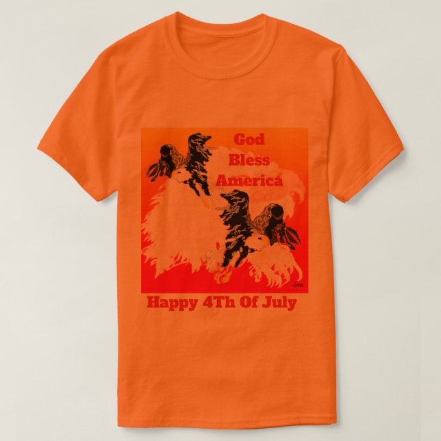 T-Shirt : 4. Juli (Design vorne)