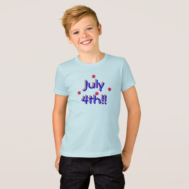 T - Shirt - 4. Juli (Kinder) (Vorne ganz)