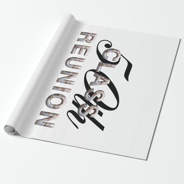 T-SHIRT 50. Klassen-Wiedersehen Geschenkpapier (Ungerollt)