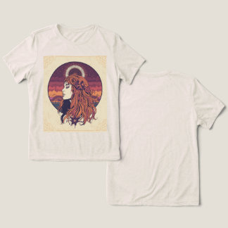 T-Shirt 70er Jahre Boho Juwel-Ton Weibliche Power- Tri-Blend Shirt
