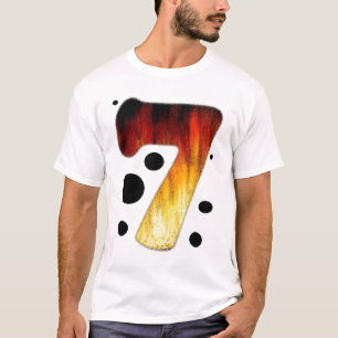 T-Shirt #7 der Glückszahl-sieben