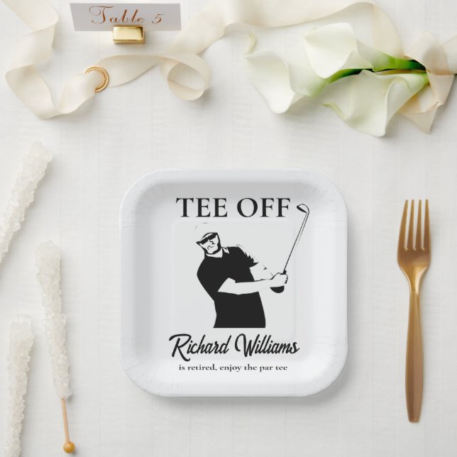 T-Shirt ab Beginn einer neuen Ära im Lebensruhesta Pappteller (Hochzeit)