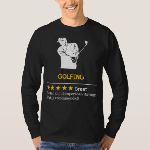 T-Shirt ab zum Lachen: Golf - billiger, schneller,