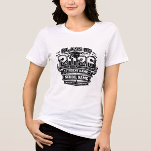 🎓 T-Shirt Abschlussjahrgang 2026 Tri-Blend Shirt