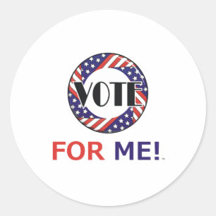 T-SHIRT-Abstimmung für mich Runder Aufkleber