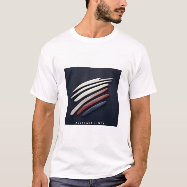 T-Shirt Abstract Lines (Vorderseite)
