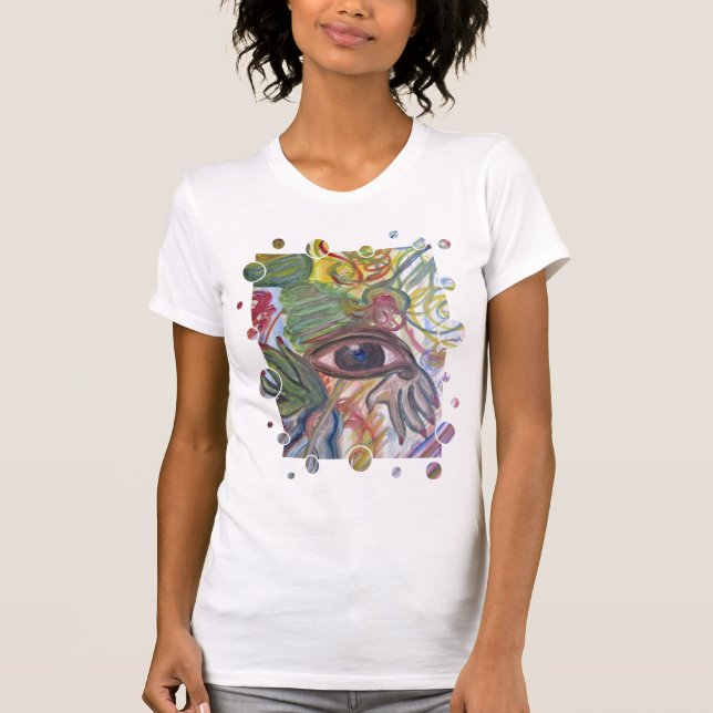 T - Shirt-abstrakte Kunst - Musik in meinem T-Shirt (Vorderseite)