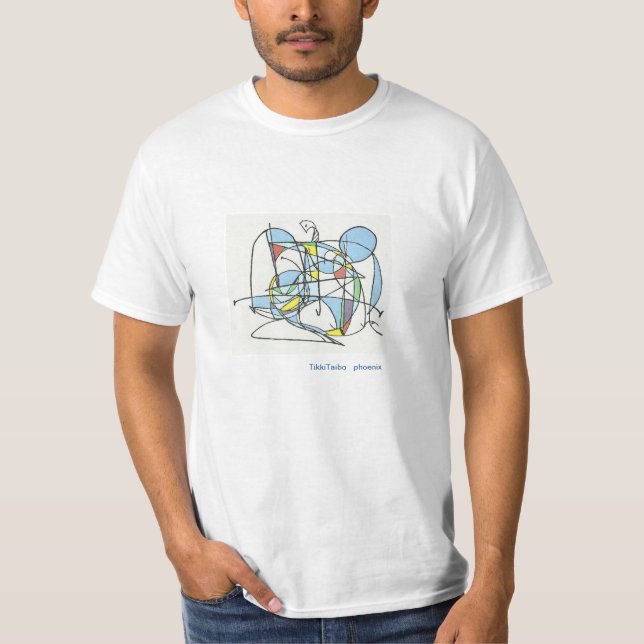 T - Shirt.  Abstrakte Kunst T-Shirt (Vorderseite)