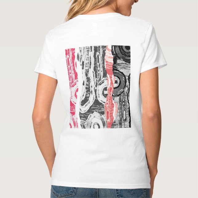 T-Shirt – Abstrakte Landschaft (Rückseite)
