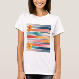 T - Shirt abstrakter Blume