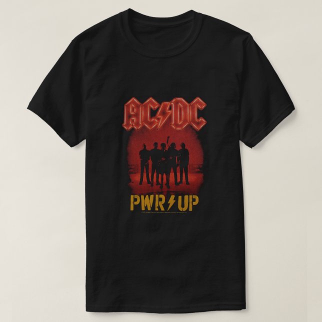 T - Shirt ACDC Power Up Rock Band (Design vorne)
