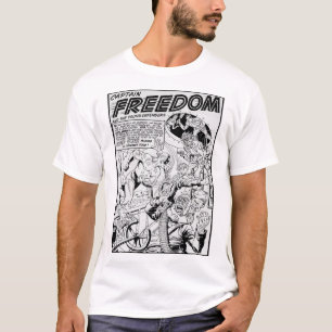 T-Shirt Action Comic 'Captain FREEDOM' aus den 194