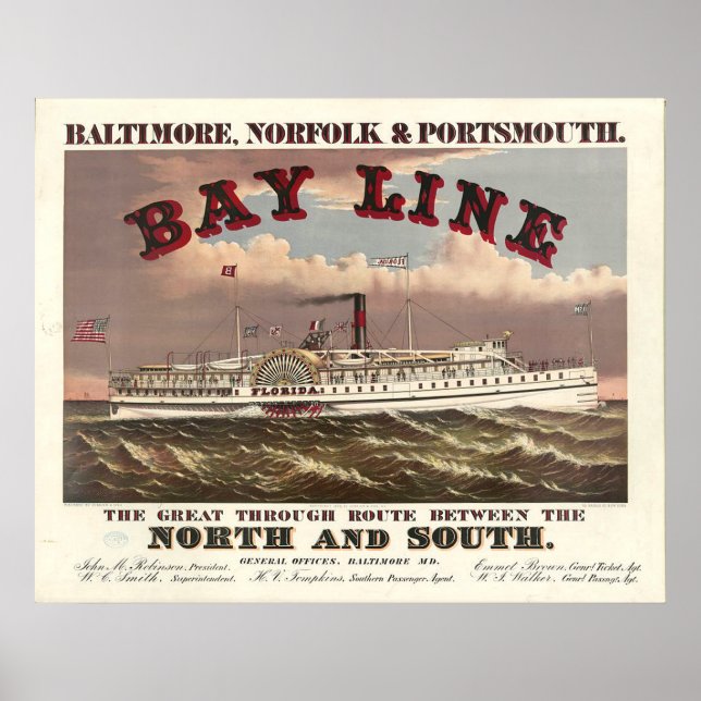 T-SHIRT Ahoy Poster (Vorne)