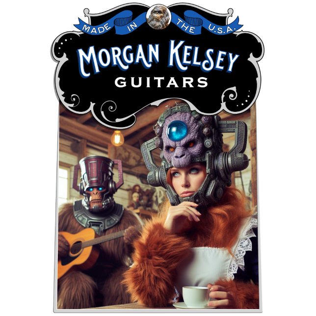 T - Shirt - Alien genießt Tee und Bigfoot Gitarris (Von Creator hochgeladen)