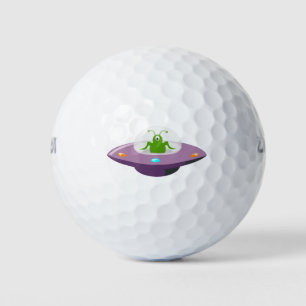 T - Shirt "Alien in einem UFO: Ein kosmisches Aben Golfball