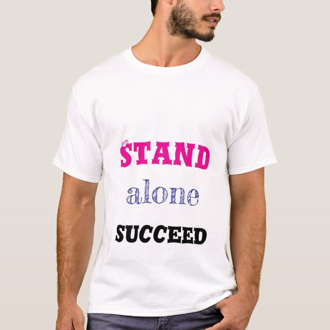 T - Shirt "allein" (Vorderseite)