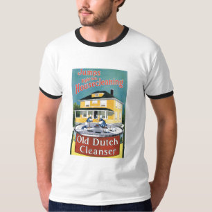 T - Shirt-alte niederländische Reiniger ANZEIGE T-Shirt