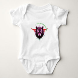 T-Shirt Anbetungswürdige Pizzascheibe & Rosa Blume Baby Strampler