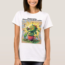 T-Shirt 'Angetrieben durch Photosynthese und Kaffe