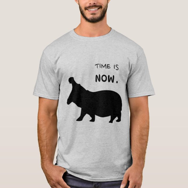 T - SHIRT ANIMAL HIPPO (Vorderseite)