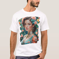 T - Shirt Anspruchsvoller Retro: Elegantes balines